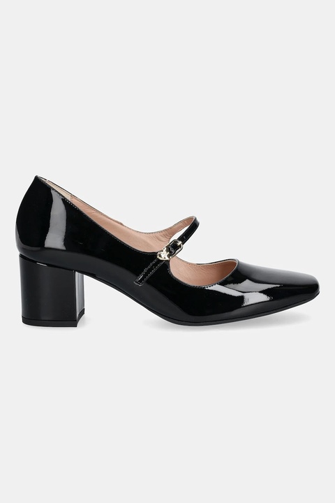 Love Moschino czółenka skórzane kolor czarny na słupku JA10385G1NIH0000 - zdjęcie produktu nr 2