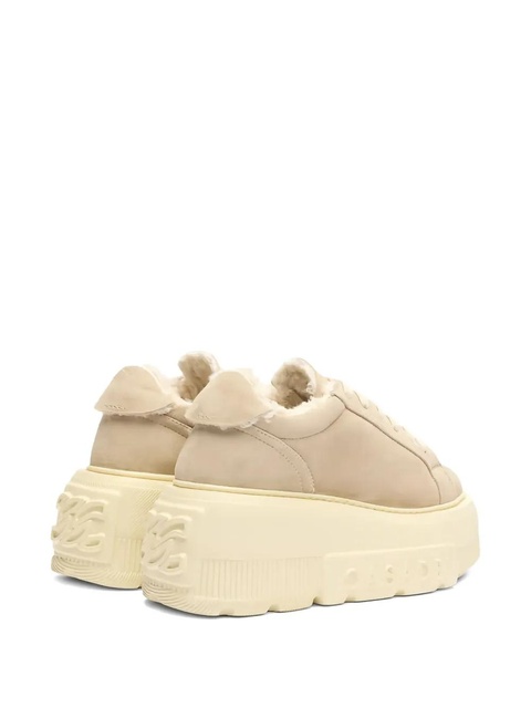 Casadei Alpsenales Nexus platform shearling sneakers - Neutrals - zdjęcie produktu nr 2