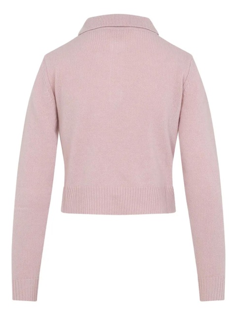 Marni button logo-appliqué polo top - Pink - zdjęcie produktu nr 1