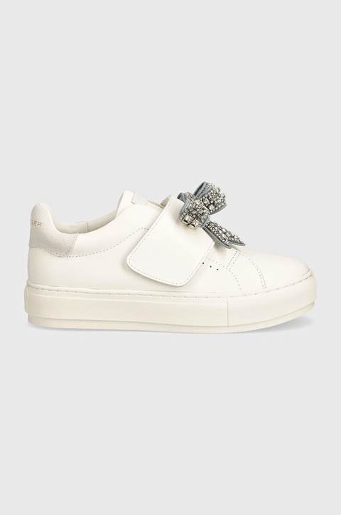 Kurt Geiger London sneakersy skórzane Laney Bow kolor biały 31567109 - zdjęcie produktu nr 2