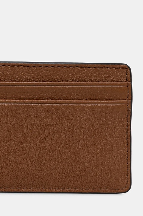 MICHAEL Michael Kors etui na karty skórzane kolor brązowy 32F7GF6D0L - zdjęcie produktu nr 2