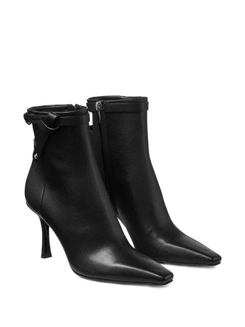 Jimmy Choo Camie knotted-strap leather ankle boots - Black - zdjęcie produktu nr 1