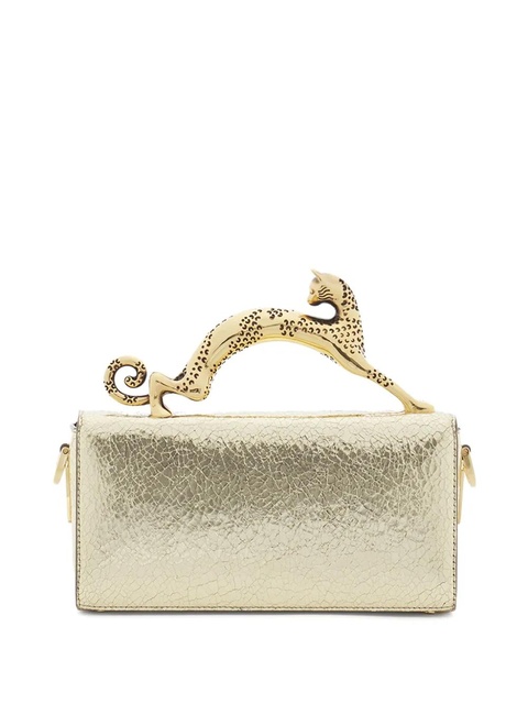 Lanvin Nano Pencil Cat mini bag - Gold - zdjęcie produktu nr 2
