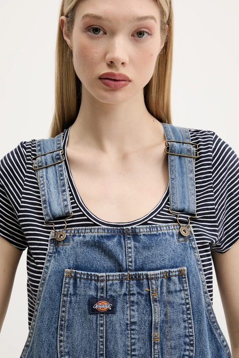 Dickies sukienka jeansowa kolor niebieski midi prosta DK0A4Z6TK211 - zdjęcie produktu nr 2