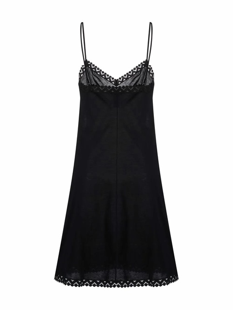ERES Unique lace-trimmed slip dress - Black - zdjęcie produktu nr 2
