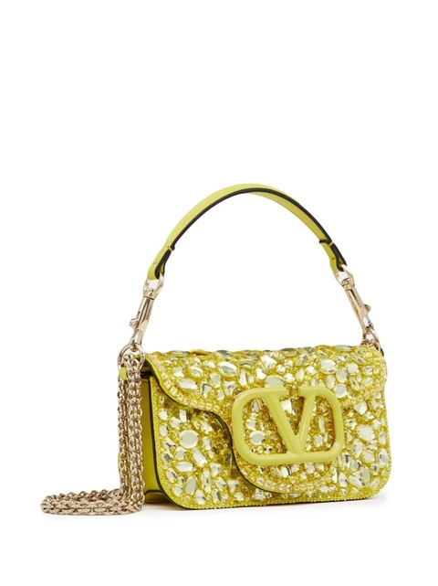 Valentino Garavani crystal-embellished shoulder-bag - Yellow - zdjęcie produktu nr 1