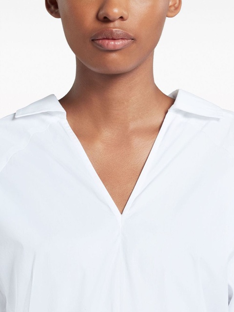 Marni V-neck cotton blouse - White - zdjęcie produktu nr 2