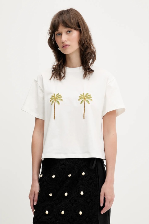 Never Fully Dressed t-shirt damski kolor biały NFDTO1726 - zdjęcie produktu nr 1