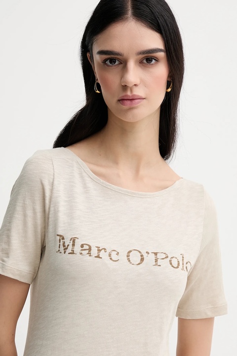 Marc O'Polo t-shirt damski kolor beżowy 504226151231 - zdjęcie produktu nr 2