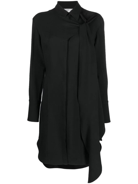 Victoria Beckham classic-collar shirt dress - Black - zdjęcie produktu nr 2