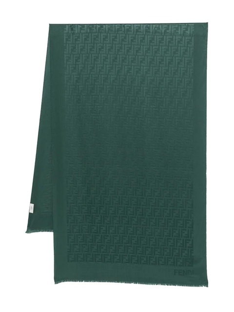 FENDI FF-logo scarf - Green - zdjęcie produktu nr 1