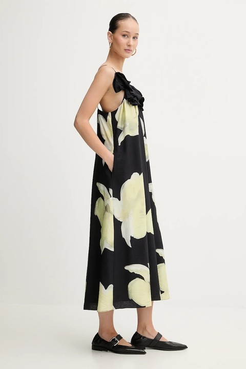 Stine Goya sukienka kolor czarny midi prosta SG-PS26-D207-2450 - zdjęcie produktu nr 2