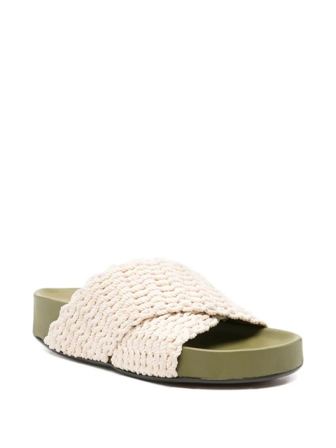 ATP Atelier crossover-strap crochet-knit sandals - White - zdjęcie produktu nr 1