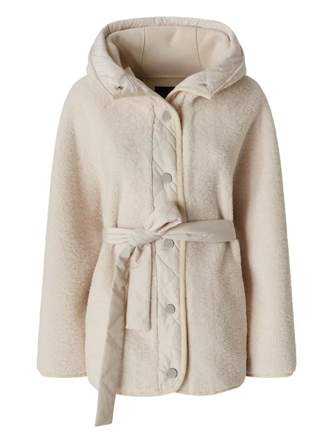 PINKO hooded belted jacket - Neutrals - zdjęcie produktu nr 1