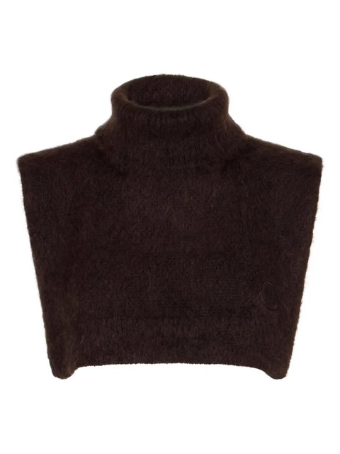 Moncler turtleneck cropped top - Brown - zdjęcie produktu nr 1