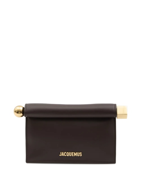 Jacquemus small Rond Carré clutch - Brown - zdjęcie produktu nr 2