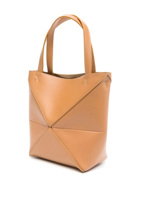 LOEWE mini Puzzle Fold tote bag - Brown - zdjęcie produktu nr 2