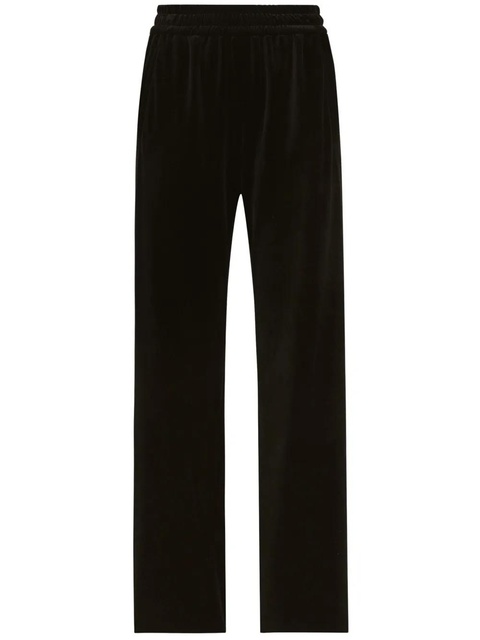 Dolce & Gabbana velvet elasticated trousers - Black - zdjęcie produktu nr 1
