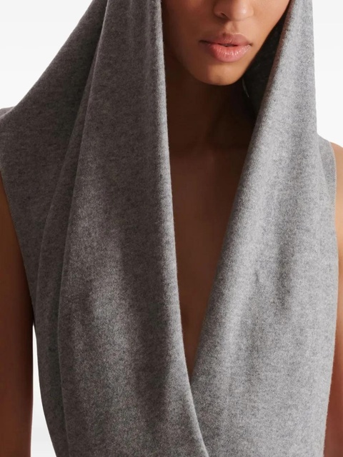 Balmain hooded draped bodysuit - Grey - zdjęcie produktu nr 1