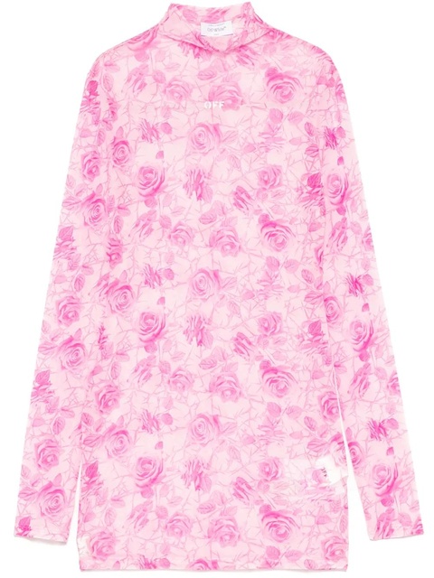 Off-White mesh mini dress - Pink - zdjęcie produktu nr 1