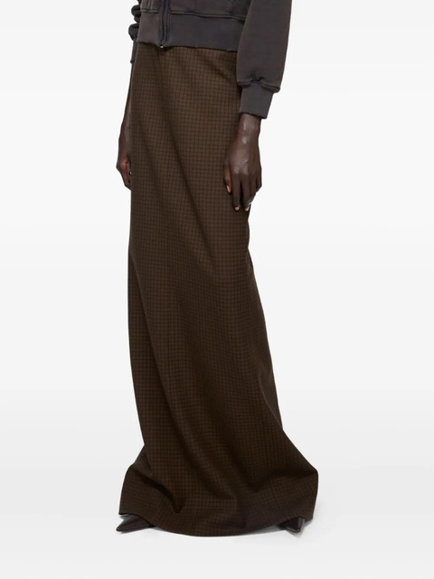 Acne Studios high-waisted checked skirt - Brown - zdjęcie produktu nr 1