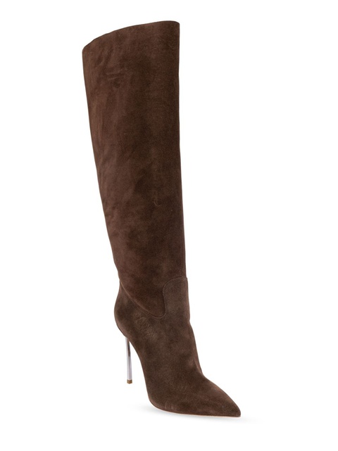 Casadei 100mm Blade suede boots - Brown - zdjęcie produktu nr 2
