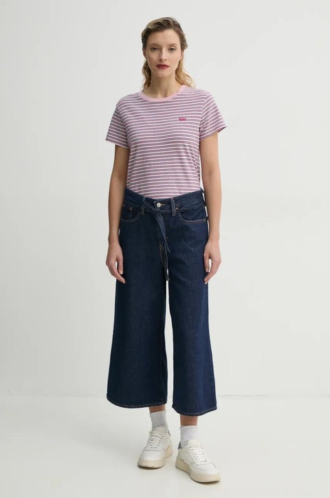 Levi's jeansy XL CULOTTE damskie kolor granatowy 001V1 - zdjęcie produktu nr 2