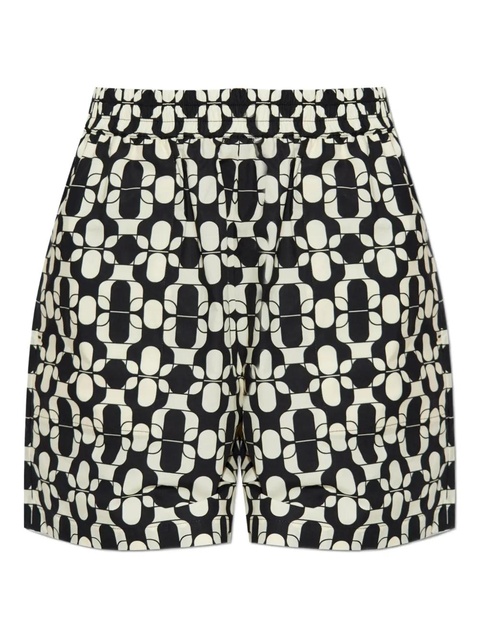 Moncler geometric-pattern shorts - White - zdjęcie produktu nr 1