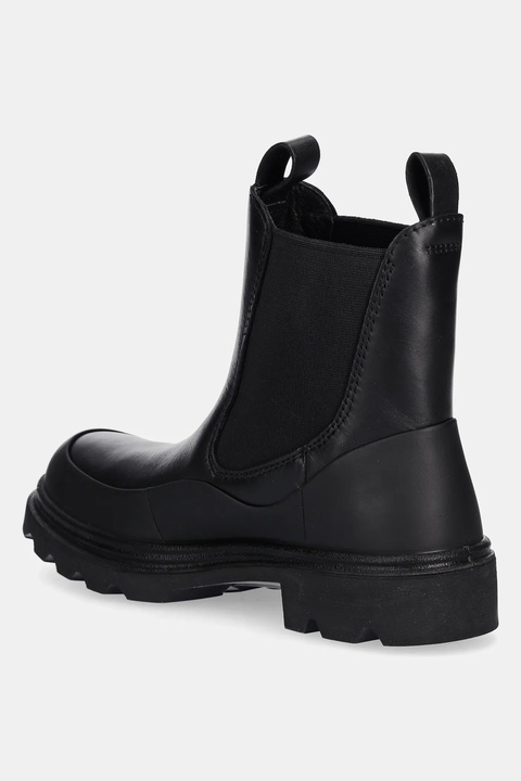 Ecco sztyblety skórzane Grainer Chelsea damskie kolor czarny na płaskim obcasie 214793-51052 - zdjęcie produktu nr 2