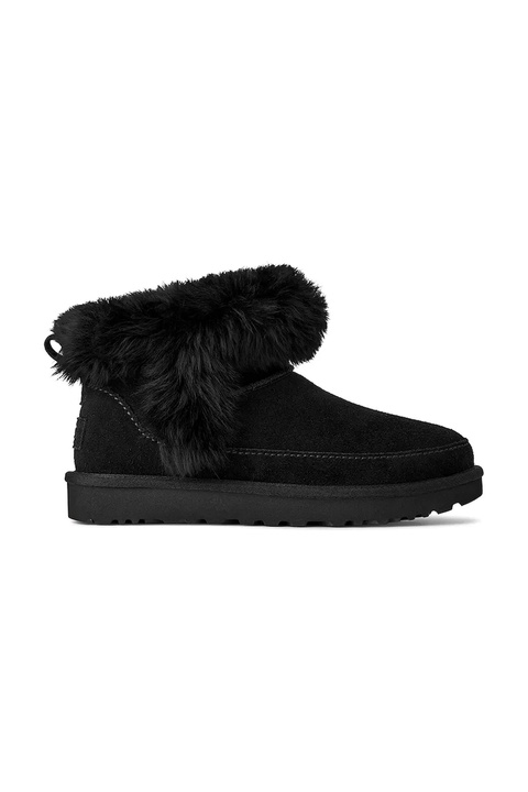 UGG śniegowce zamszowe Classic Ultra Mini Chalet kolor czarny 1173832.BLK - zdjęcie produktu nr 1