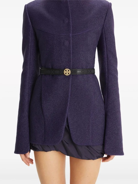 Tory Burch 1" T monogram Miller belt - Black - zdjęcie produktu nr 2