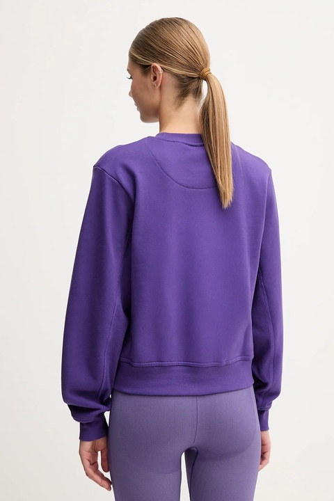 adidas by Stella McCartney bluza treningowa damska kolor fioletowy gładka JW4691 - zdjęcie produktu nr 2