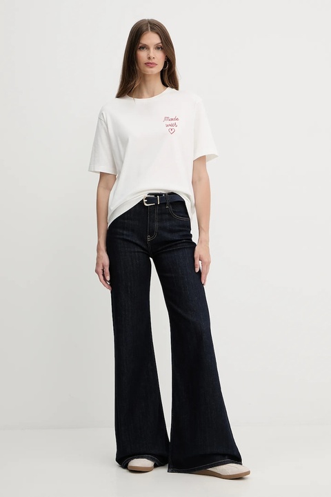 Weekend Max Mara t-shirt bawełniany damski kolor biały 2525976051600 - zdjęcie produktu nr 2