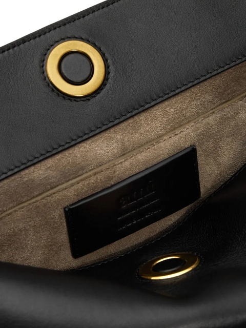 AMI Paris half-sphere brass-hardware shoulder bag - Black - zdjęcie produktu nr 2