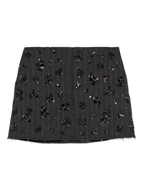 Simkhai striped embellished mini skirt - Grey - zdjęcie produktu nr 2