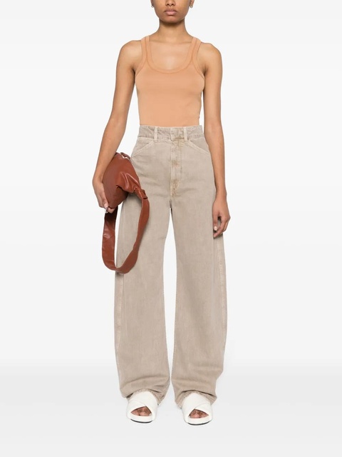 LEMAIRE ribbed cotton top - Brown - zdjęcie produktu nr 2
