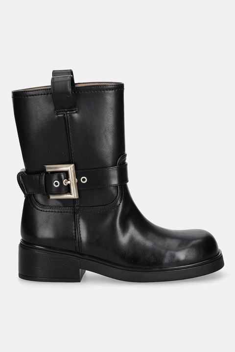 Armani Exchange botki damskie kolor czarny na słupku XW001654 AF17476 UC001 - zdjęcie produktu nr 1