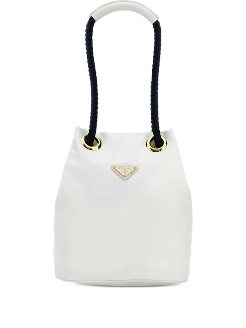 Prada Re-Nylon Mariner rope-handle bucket bag - White - zdjęcie produktu nr 1