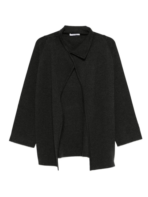 Max Mara asymmetrical-collar jacket - Grey - zdjęcie produktu nr 1