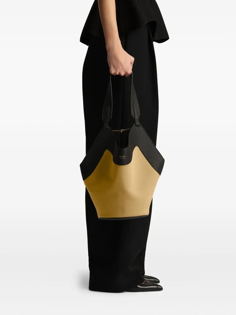 KHAITE small Lotus leather tote - Neutrals - zdjęcie produktu nr 1