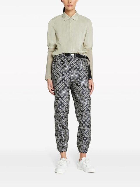Tory Burch T Monogram tech jacquard trousers - Blue - zdjęcie produktu nr 1