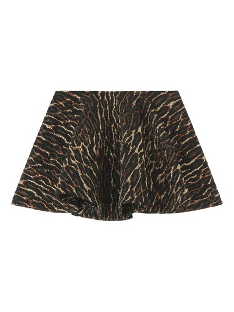 GANNI animal-print skirt - Black - zdjęcie produktu nr 1