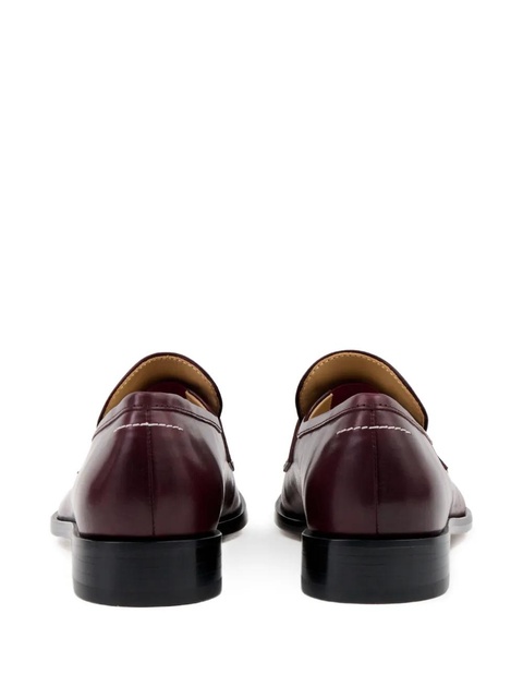 MM6 Maison Margiela leather loafers - Red - zdjęcie produktu nr 2