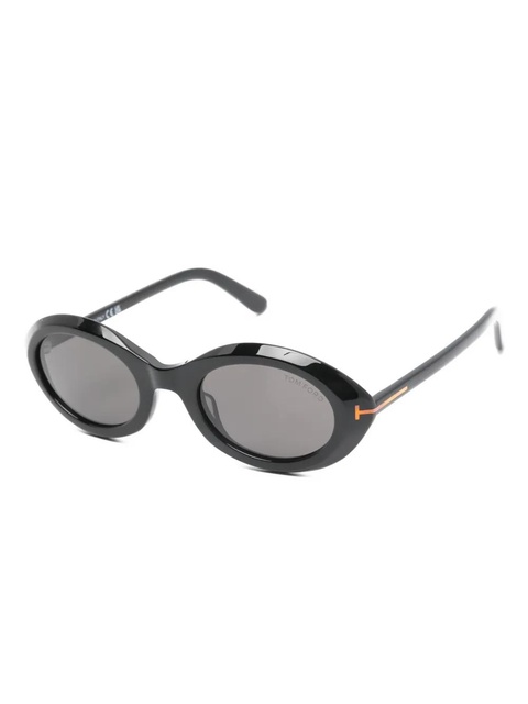 TOM FORD Eyewear Carmen oval-frame sunglasses - Black - zdjęcie produktu nr 2