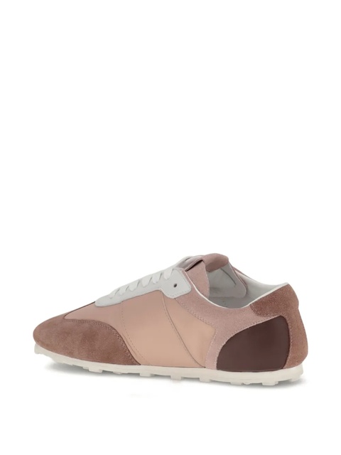 Marni suede-panel logo-embroidered sneakers - Pink - zdjęcie produktu nr 2