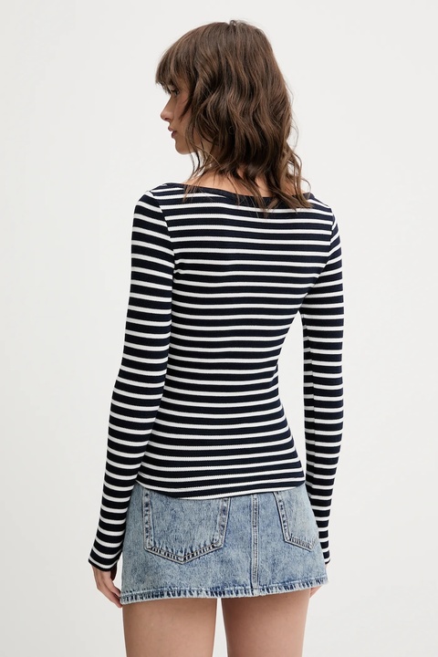 Tommy Jeans longsleeve kolor granatowy DW0DW20903 - zdjęcie produktu nr 2