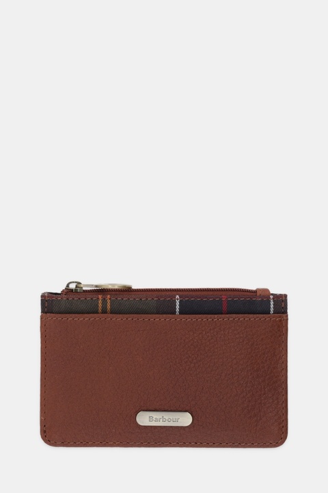 Barbour portfel skórzany damski kolor brązowy LLG0035 - zdjęcie produktu nr 1