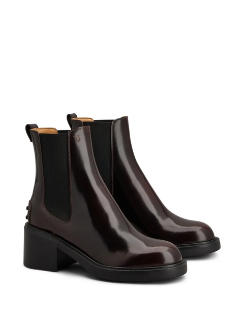 Tod's 60mm leather Chelsea boots - Red - zdjęcie produktu nr 2