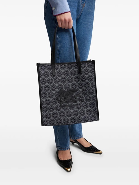 ETRO medium Love Trotter denim tote bag - Blue - zdjęcie produktu nr 2