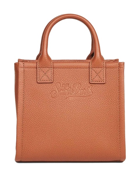 MC2 Saint Barth mini embossed grained leather tote bag - Brown - zdjęcie produktu nr 2